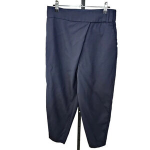 Aritzia Babaton Crossover Pants Blue Soft Wool Blend Size 6